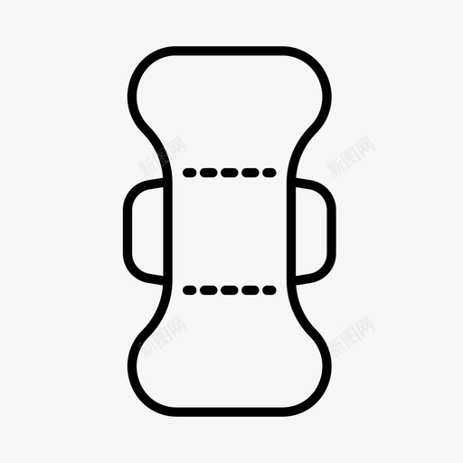 护垫化妆品月经图标svg_新图网 https://ixintu.com 个人卫生 个人护理 化妆品 护垫 月经