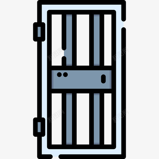 监狱法律和司法8线性颜色图标svg_新图网 https://ixintu.com 司法 法律 监狱 线性 颜色