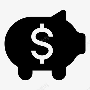 储蓄小猪小猪银行储蓄图标图标
