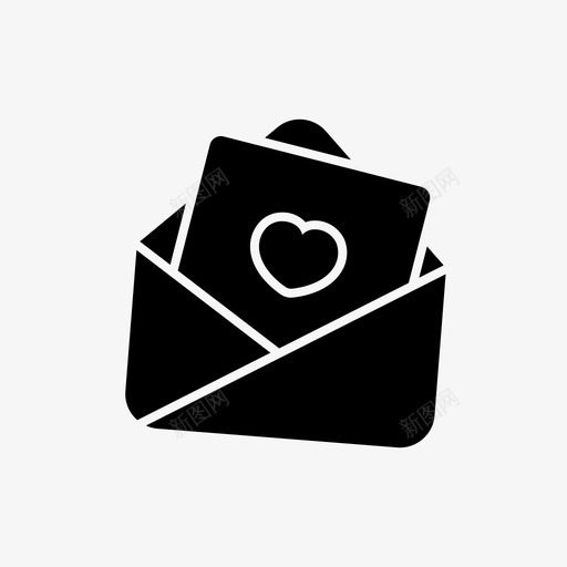 电子邮件信件爱情图标svg_新图网 https://ixintu.com 信件 情人节 爱情 爱情和甜蜜的符号 电子邮件 留言