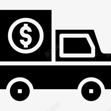 送货卡车银行和金融28填充图标图标