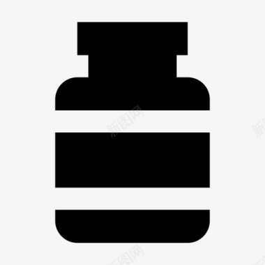 药品瓶子健康图标图标