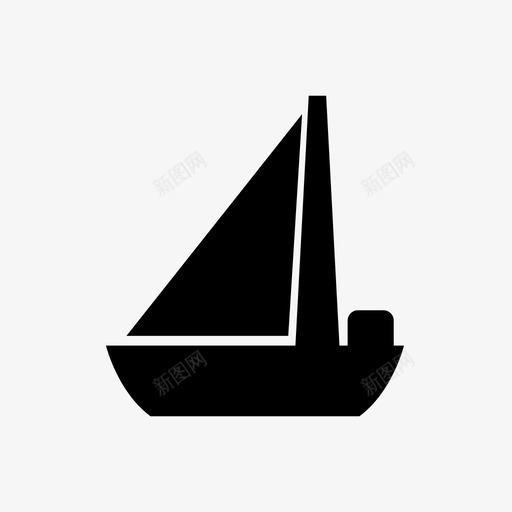 帆船海洋风图标svg_新图网 https://ixintu.com 帆船 海洋 航海
