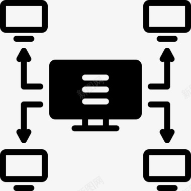 多播网络管理图标图标