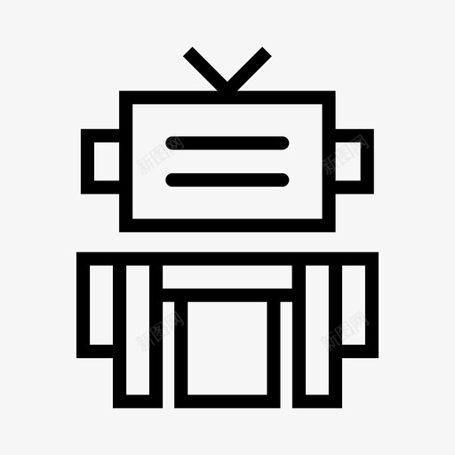 机器人安卓人工智能图标svg_新图网 https://ixintu.com 人工智能 安卓 机器人