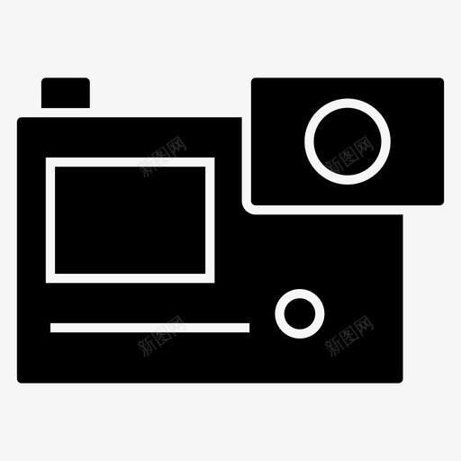 动作摄像机4kgopro图标svg_新图网 https://ixintu.com 4k 4k摄像机 gopro 动作摄像机 摄影黑暗