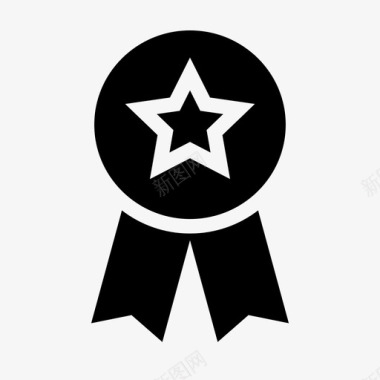 明星徽章畅销书电子商务图标图标