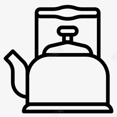 水壶水厨房图标图标