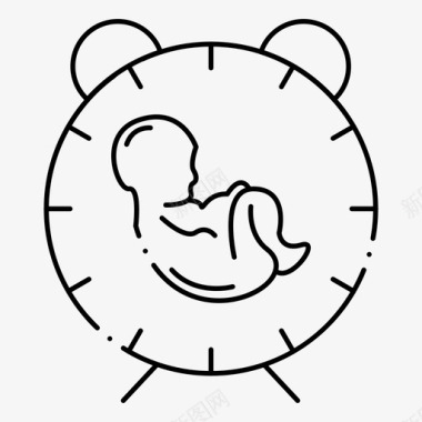 分娩婴儿出生图标图标