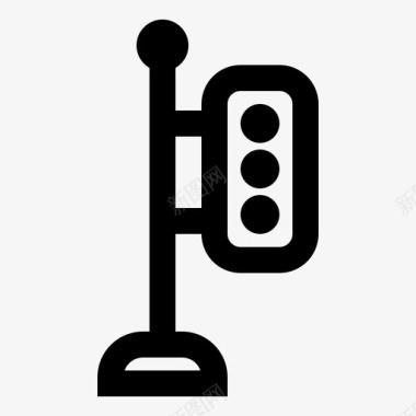 红绿灯城市道路图标图标