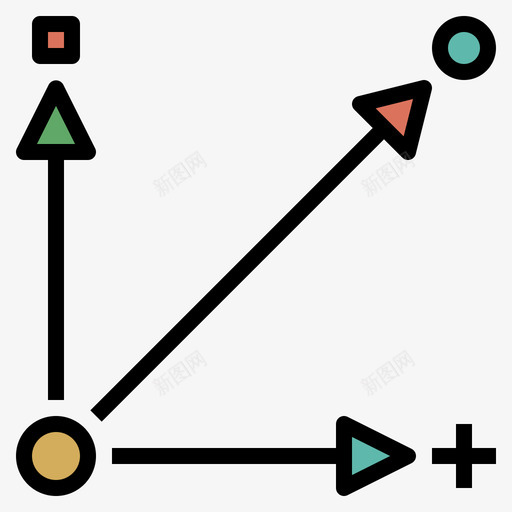 方向地理20线颜色图标svg_新图网 https://ixintu.com 地理20 方向 线颜色