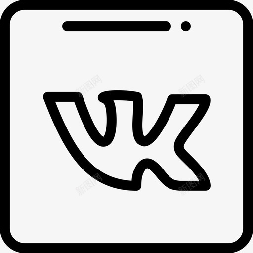 VK社会平均74线性图标svg_新图网 https://ixintu.com VK 社会平均74 线性