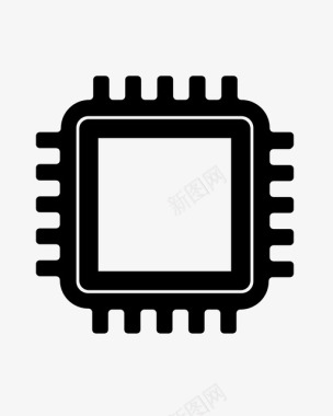 芯片电子设备存储器图标图标