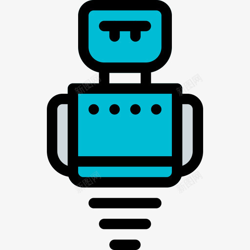 机器人机器人6线性颜色图标svg_新图网 https://ixintu.com 机器人 机器人6 线性颜色