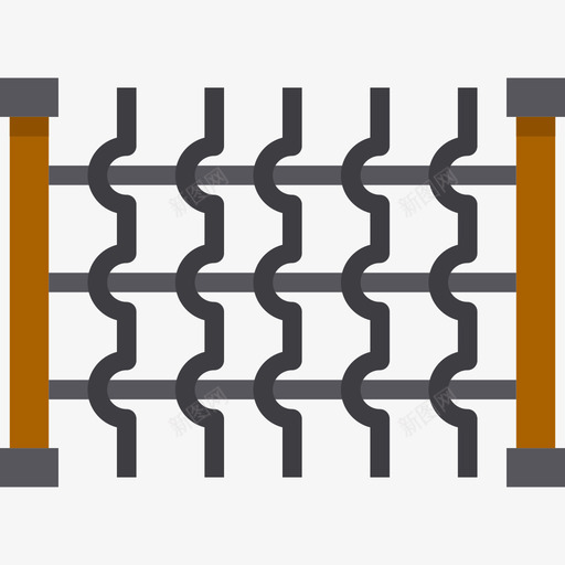 栅栏花园11平坦图标svg_新图网 https://ixintu.com 平坦 栅栏 花园