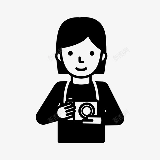 摄影师摄影工作室新闻摄影图标svg_新图网 https://ixintu.com 专业摄影师 摄影工作室 摄影师 新闻摄影