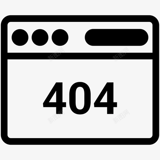 窗口404浏览器internet图标svg_新图网 https://ixintu.com internet web windows windows1 浏览器 窗口404