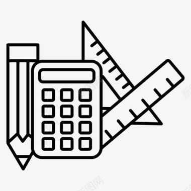 计算建筑师工程图标图标