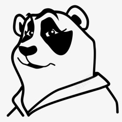 SP熊猫动物脸可爱图标高清图片