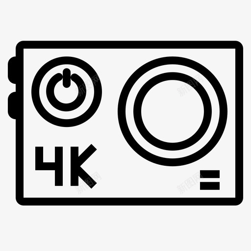 Gopro装置10线性图标svg_新图网 https://ixintu.com Gopro 线性 装置10