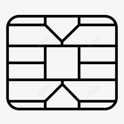卡芯片代码微芯片图标svg_新图网 https://ixintu.com sim卡 代码 卡芯片 安全芯片 微芯片