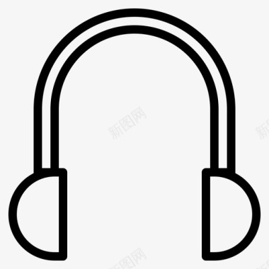 耳机音乐简单基本款图标图标