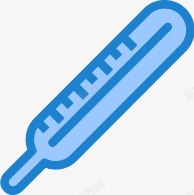 体温计保健32蓝色图标图标