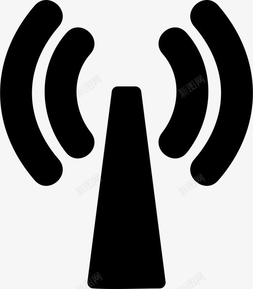 信号源rss图标svg_新图网 https://ixintu.com rss wifi 信号 共享 发射机 源