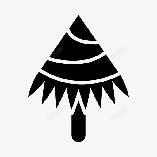 圣诞树大自然松树图标svg_新图网 https://ixintu.com 圣诞树 大自然 松树 植物