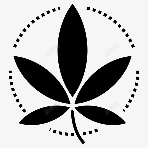 草本叶大麻叶草药治疗图标svg_新图网 https://ixintu.com 医用大麻字形图标 器官 大麻 大麻叶 大麻杂草 植物 细胞 草本叶 草药治疗