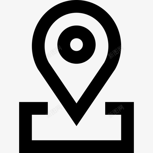 销地图和位置5线性图标svg_新图网 https://ixintu.com 地图和位置5 线性 销