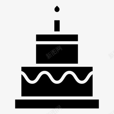 蛋糕生日蛋糕宝贝图标图标