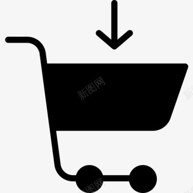 购物车电子商务119字形图标图标