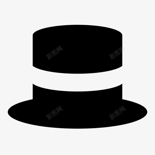 帽子软呢帽绅士图标svg_新图网 https://ixintu.com 嘉年华 帽子 绅士 软呢帽