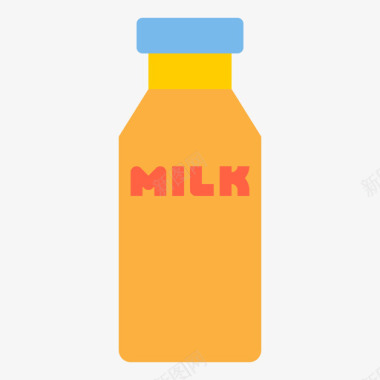 牛奶咖啡店71公寓图标图标