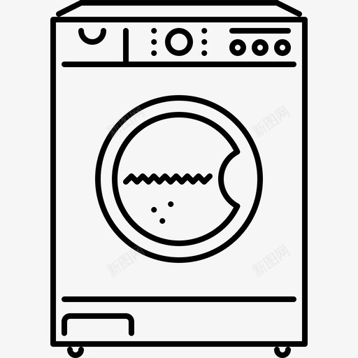 洗衣机电器电子图标svg_新图网 https://ixintu.com 64x64 技术 概述 洗衣机 电器 电子
