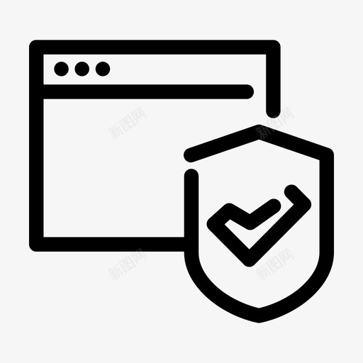 安全网页私人保护图标svg_新图网 https://ixintu.com 保护 安全网页 屏蔽 杂项 私人 网页