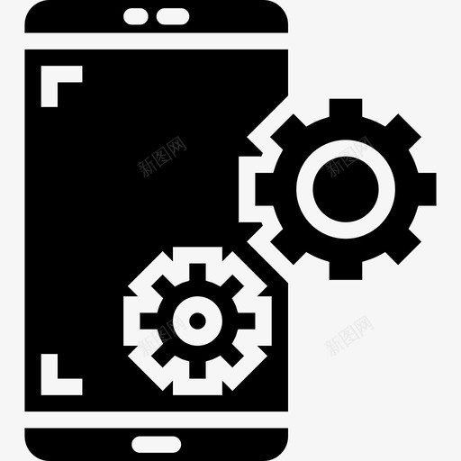 设置智能手机应用程序5填充图标svg_新图网 https://ixintu.com 填充 智能手机应用程序5 设置