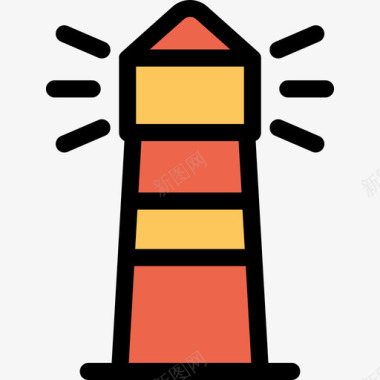 灯塔47号楼直线颜色橙色图标图标