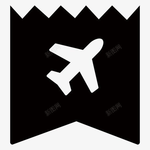 飞机标签svg_新图网 https://ixintu.com 飞机标签
