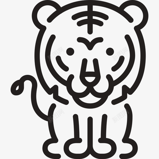 tigersvg_新图网 https://ixintu.com tiger