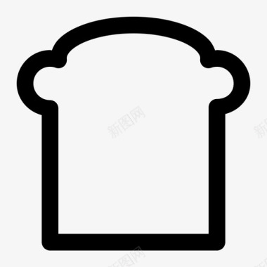 面包吐司面包房早餐图标图标