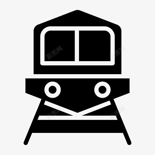 火车铁路运输图标svg_新图网 https://ixintu.com 火车 运输 铁路