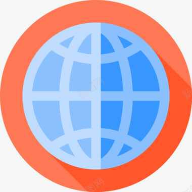 全球web13扁平图标图标