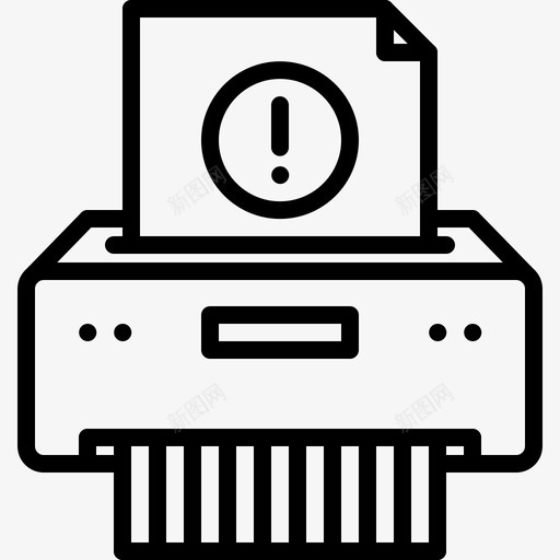 碎纸机销毁文件图标svg_新图网 https://ixintu.com 文件 法律 碎纸机 违规 销毁