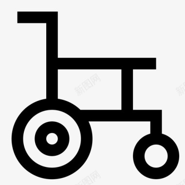 残疾人轮椅医疗热线图标图标
