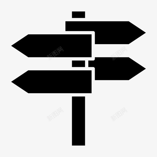 方向箭头选择图标svg_新图网 https://ixintu.com 假日 图标 字形 方向 箭头 路标 路线 选择