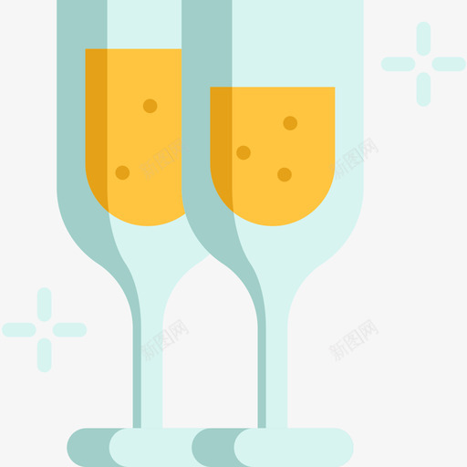 香槟杯新年19平的图标svg_新图网 https://ixintu.com 平的 新年19 香槟杯