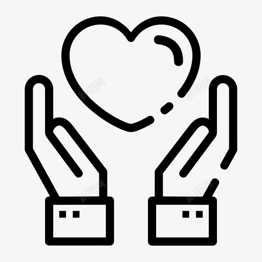 爱心跳护理图标svg_新图网 https://ixintu.com 医学保健卷1 心脏 心跳 手势 护理 爱