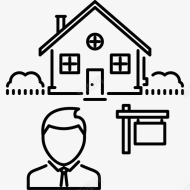 房地产经纪人房产房屋图标图标